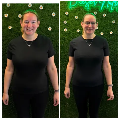 A man’s journey at Bicester Nutrition, shown before and after